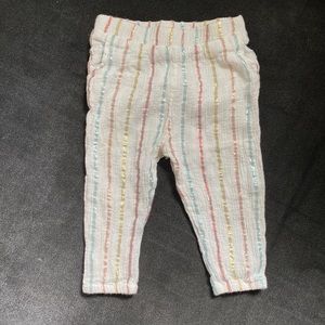 Glitter Striped Trouser Pants